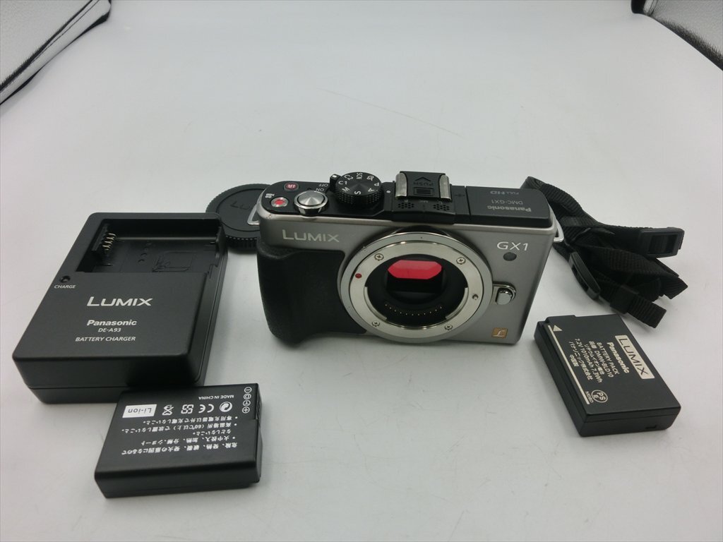 T【8r-85】【60サイズ】1円~/パナソニック/DMC-GX1-S ルミックス GX1 ミラーレス一眼カメラ/通電可/ジャンク扱い/※傷・汚れ有拍卖