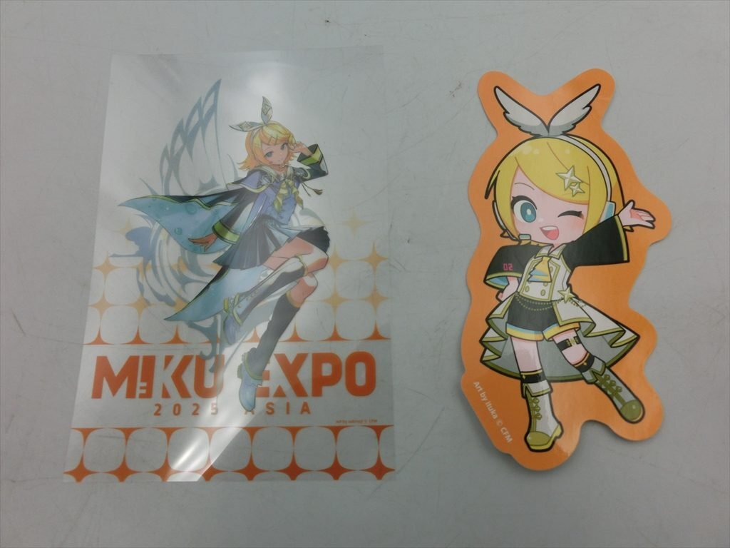 T【8u-52】【送料無料】MIKU EXPO ASIA 2025 鏡音リン ペンライトシート&ステッカー/ボーカロイド拍卖