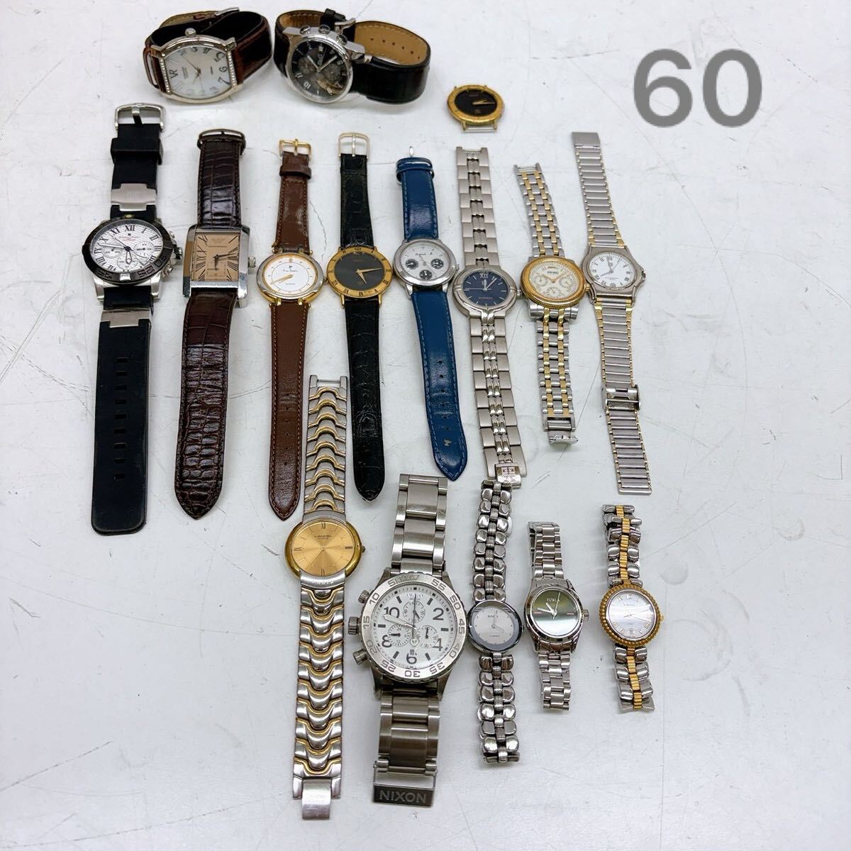 5AA092 ブランド腕時計まとめ Salvatore NIXON KENZO GUCCI VALENTINO D&G ドルガバ FURLA GIVENCHY Nina Ricci LANCEL 現状品 動作未確認拍卖