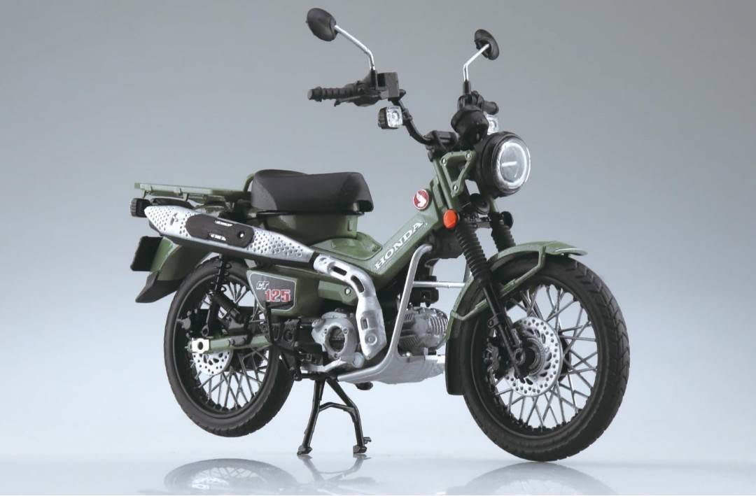 新品 1/12 バイク完成品 アクションフィギュア ハンターカブ グリーン 未使用 AOSHIMA拍卖