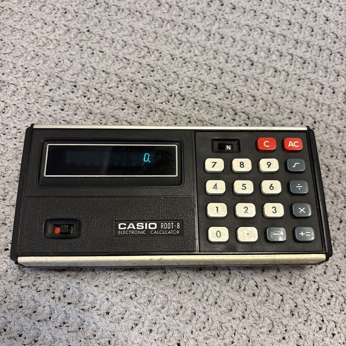 CASIO ROOT-8 ELECTRONIC CALCULATOR 昭和レトロ 電卓 通電確認済み拍卖