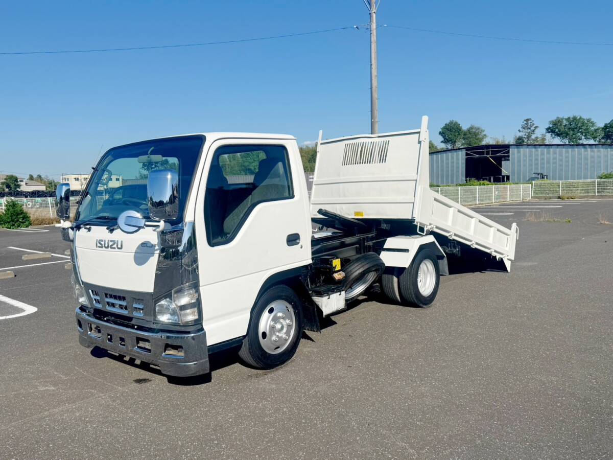 人気の4ナンバー★乗って帰れます!【H18年】【いすゞエルフ】セーフティーローダ 強化ダンプ 5MT スライド 積載3000kg 車検付 動画有 4HL1拍卖