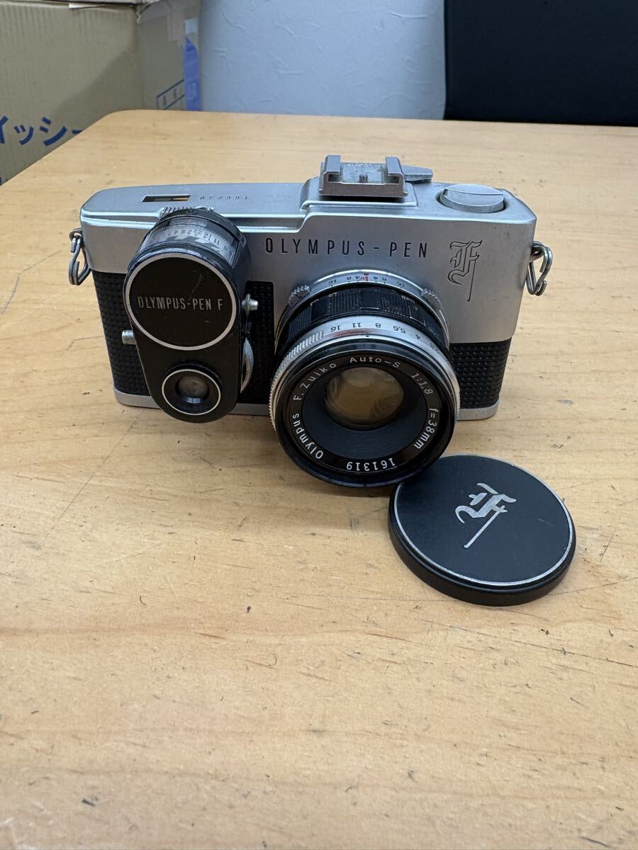 【f865】OLYMPUS PEN F オリンパス ペン F F.Zuiko 38mm F1.8 露出計 METER フィルムカメラ Half Frame Camera ヴィンテージ拍卖