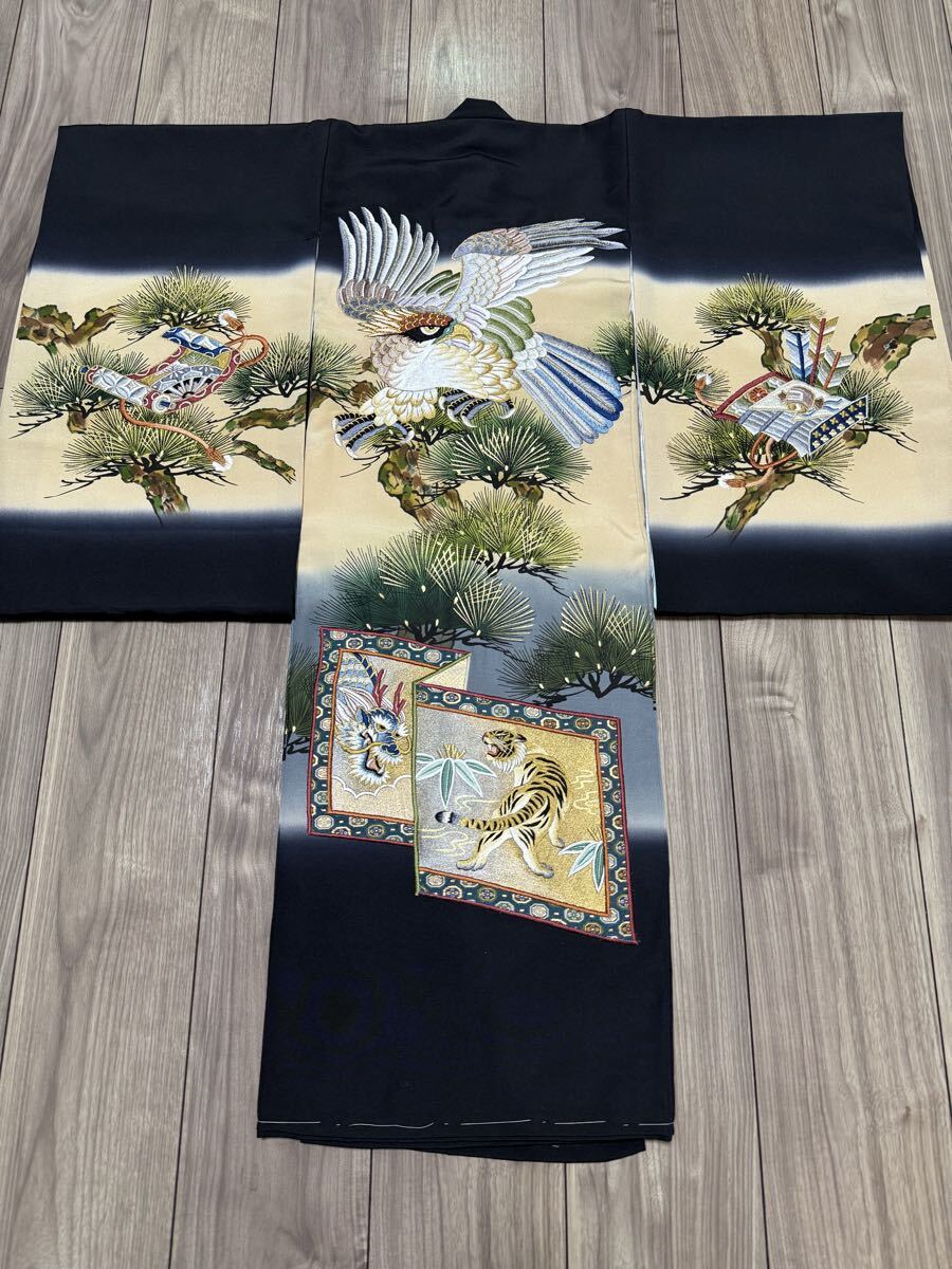 新品*未使用*祝い着*お宮参り*のしめ*着物*産着*お初着*男児*男の子*正絹*日本製*No.325拍卖