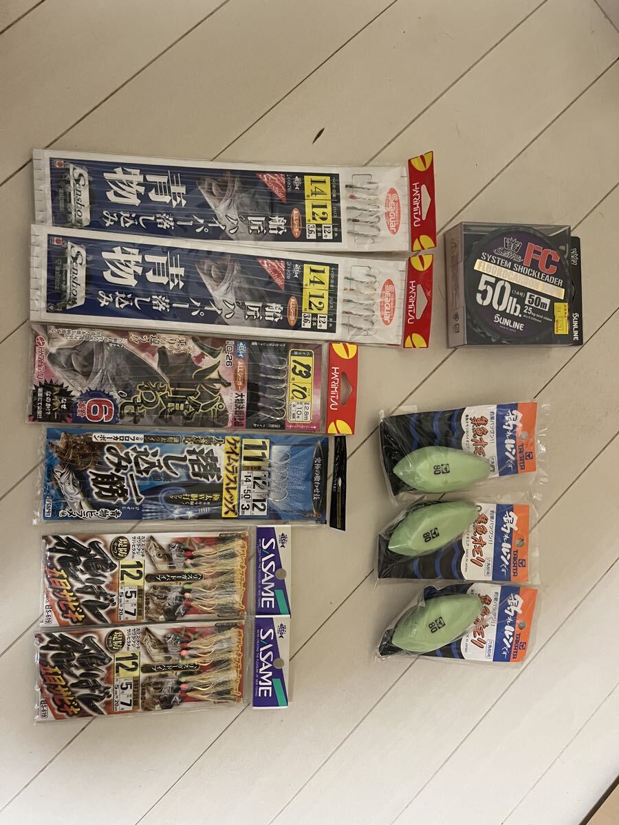 落とし込み セット 釣り仕掛け ハヤブサ ササメ拍卖