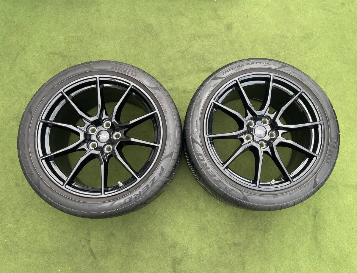 ◆ 希少! FORD MUSTANG フォード マスタング 純正 ◆ 19x11J+62/PCD:114.3/5穴◆2本. P ZERO /305/35ZR19拍卖