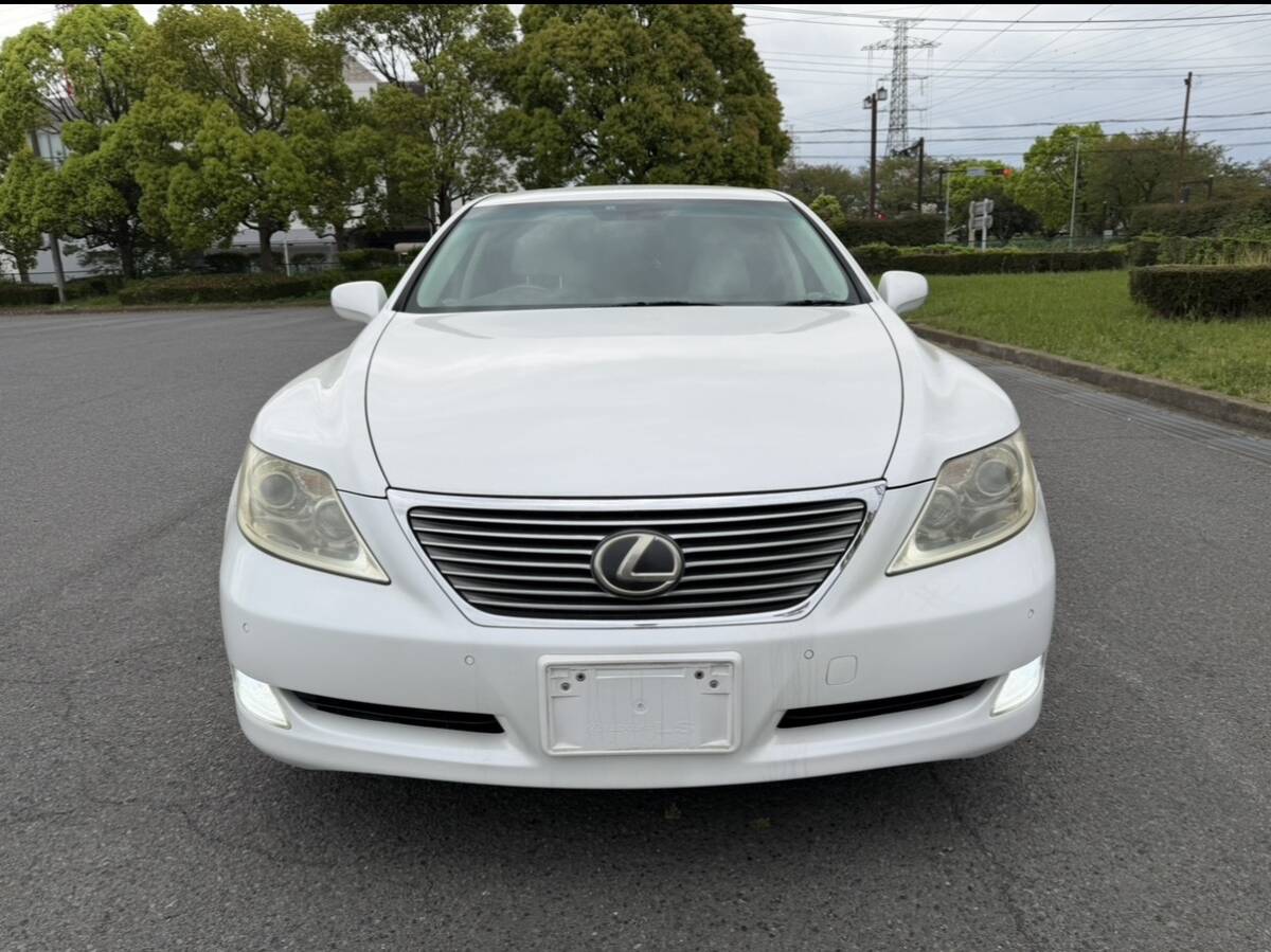 ★1万スタート★LEXUS LS460☆車検2年付☆WALD20インチ☆バージョンS☆パールホワイトベージュ内装☆機関良好☆神奈川県から☆格安陸送☆拍卖