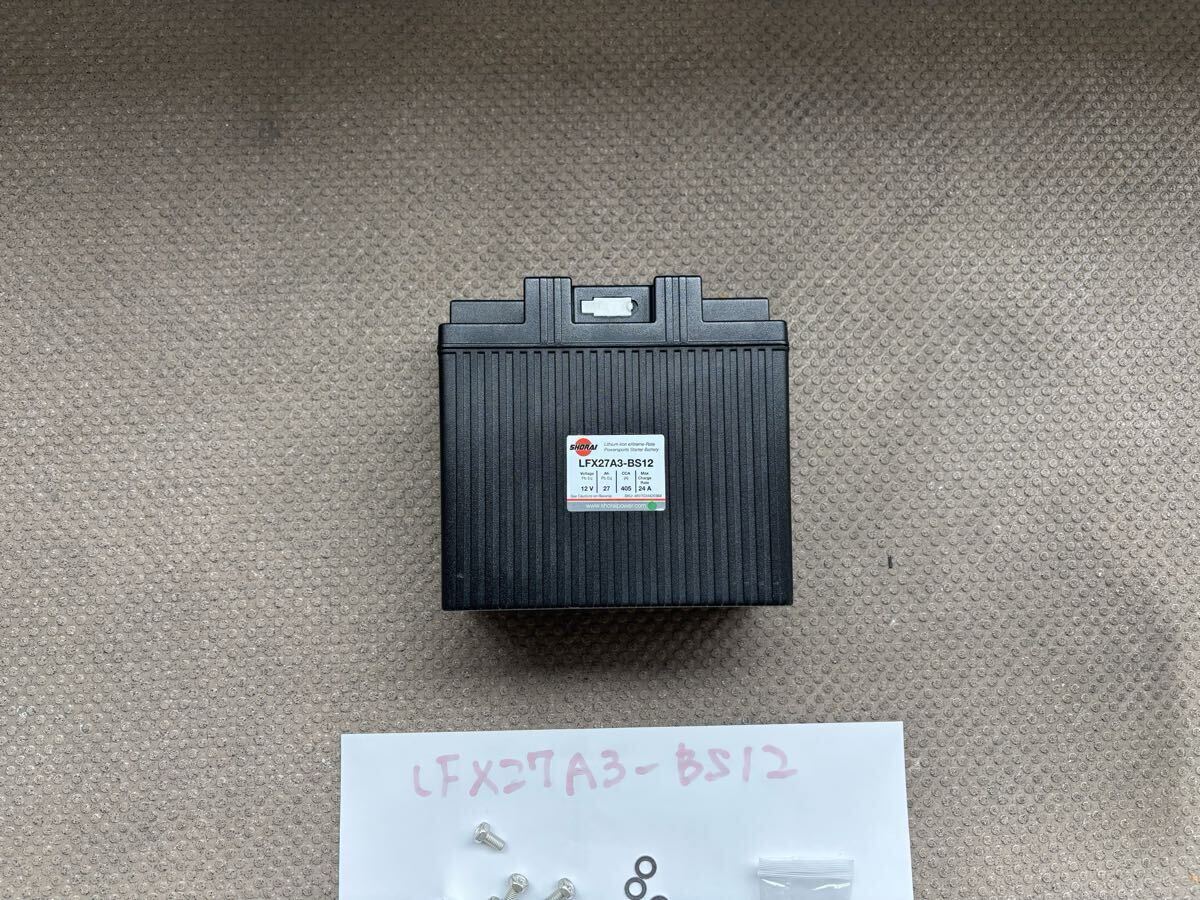 ①SHORAI Battery ショーライバッテリー リチウムフェライトバッテリー【LFX27A3-BS12】1個拍卖