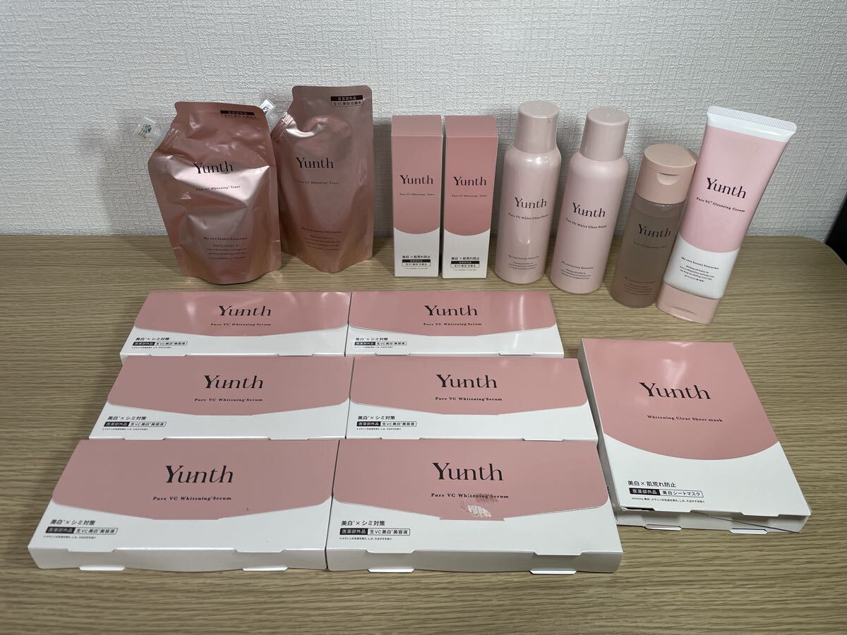 6-171 Yunth ユンス 薬用ホワイトニング 生VC 美白 美容液 化粧水 ローション パック クレンジング 詰め替え スキンケア まとめ セット拍卖