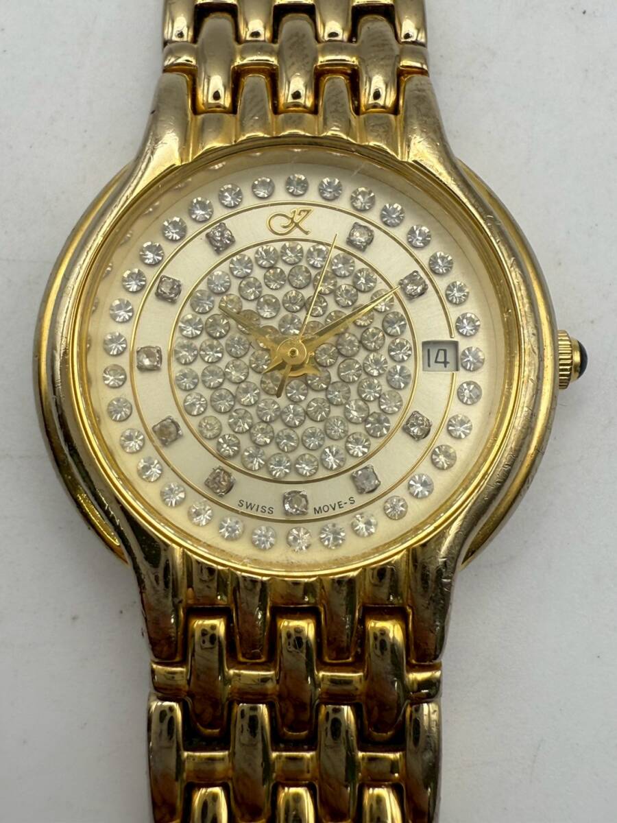 ★1円出品★Klaeuse クロイゼ 22K ゴールドメッキ レディース腕時計 NM-5300-S拍卖