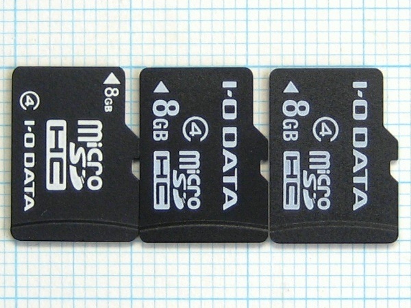 ★I・O DATA micro SDHC メモリーカード 8GB 3枚 中古★送料85円・185円拍卖