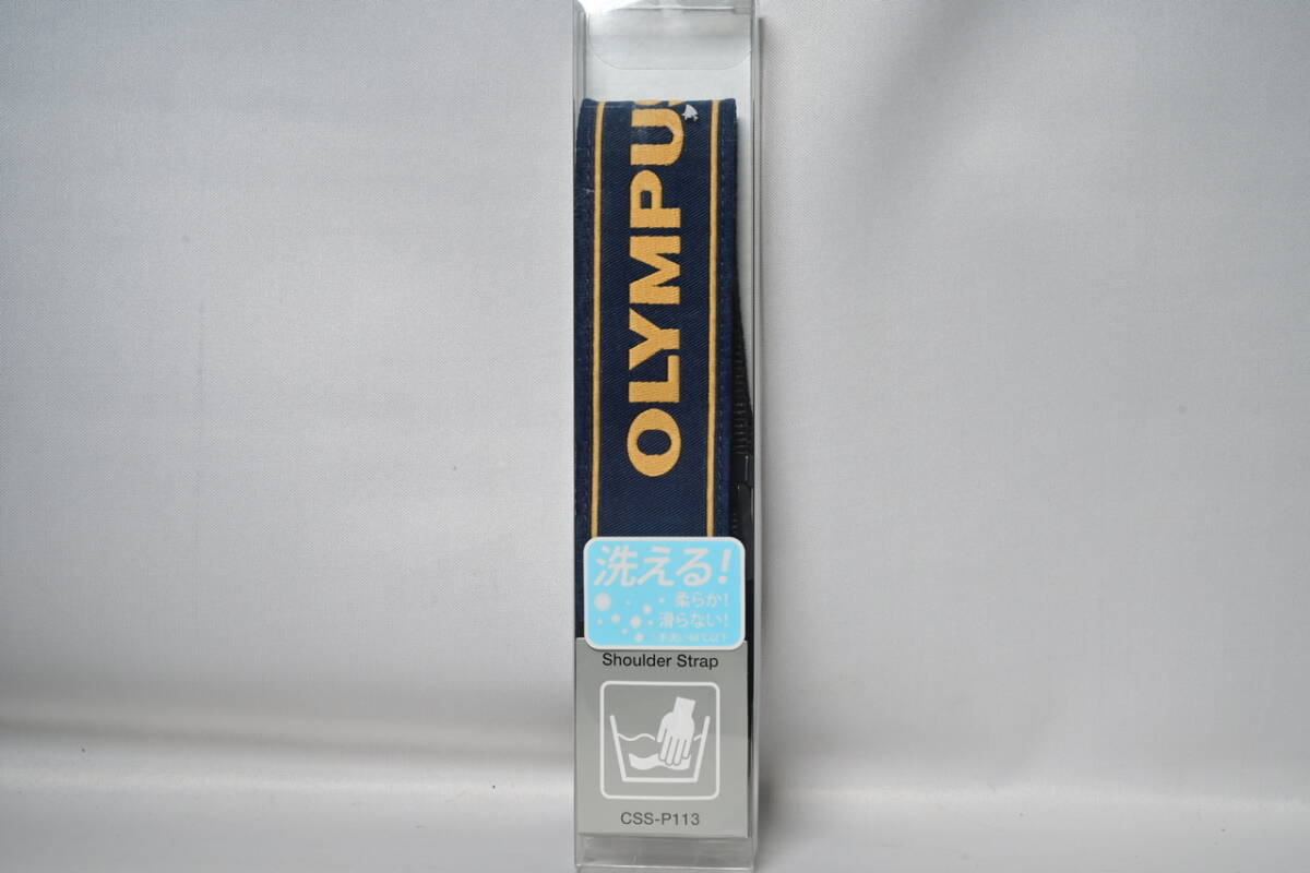 Olympus オリンパス CSS-P113 ブルー OM 等に ストラップ 中古 未使用品 ( デジカメ ミラーレス OM-1 デジ フィルム ZUIKO カメラ拍卖