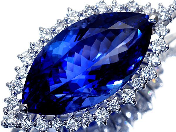 1円~【ジュエリー極】極上品!超希少宝石 超大粒極上天然タンザナイト14.11ct&極上ダイヤ0.61ct 超高級Pt900ヘッド k1913ook【送料無料】拍卖