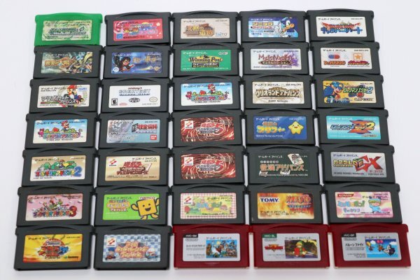 【GBAソフト35本セット】ゲームボーイアドバンス ポケモン緑のリーフグリーン 黄金の太陽 ロックマンエグゼ2 ファミコンミニ 他 まとめ売り拍卖