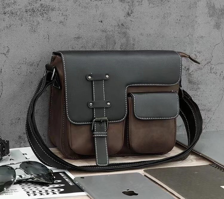 新入荷★牛革メンズバッグ 本革 レザー ショルダーバッグ 通学 通勤 斜め掛けバッグ メッセンジャーバッグ ビジネスバッグ拍卖