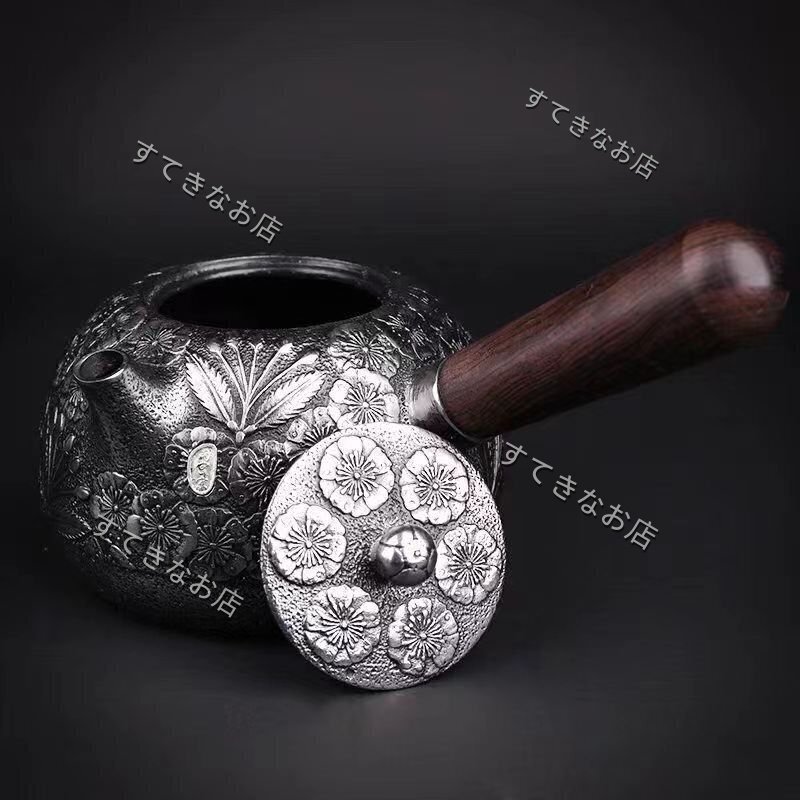 砂鉄 鉄壺 コーティングなし 手作り鉄 やかんを沸かす お茶の道具 600ML拍卖