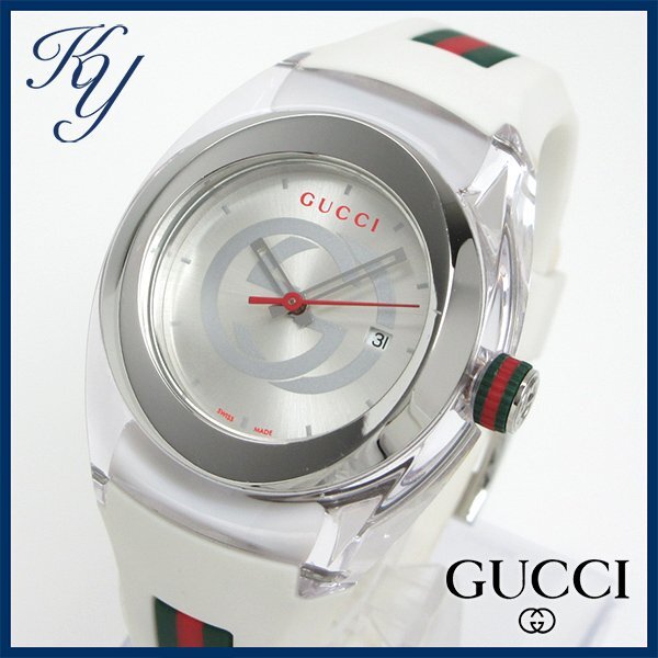 1円~ 3ヶ月保証付き 美品 本物 定番 人気 GUCCI グッチ シンク 137.3 ボーイズ メンズ レディース 時計拍卖