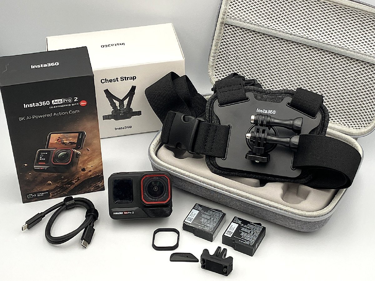 Insta360 Ace pro 2 ChestStrap付 アクションカメラ 中古ジャンク LL6-003◎拍卖