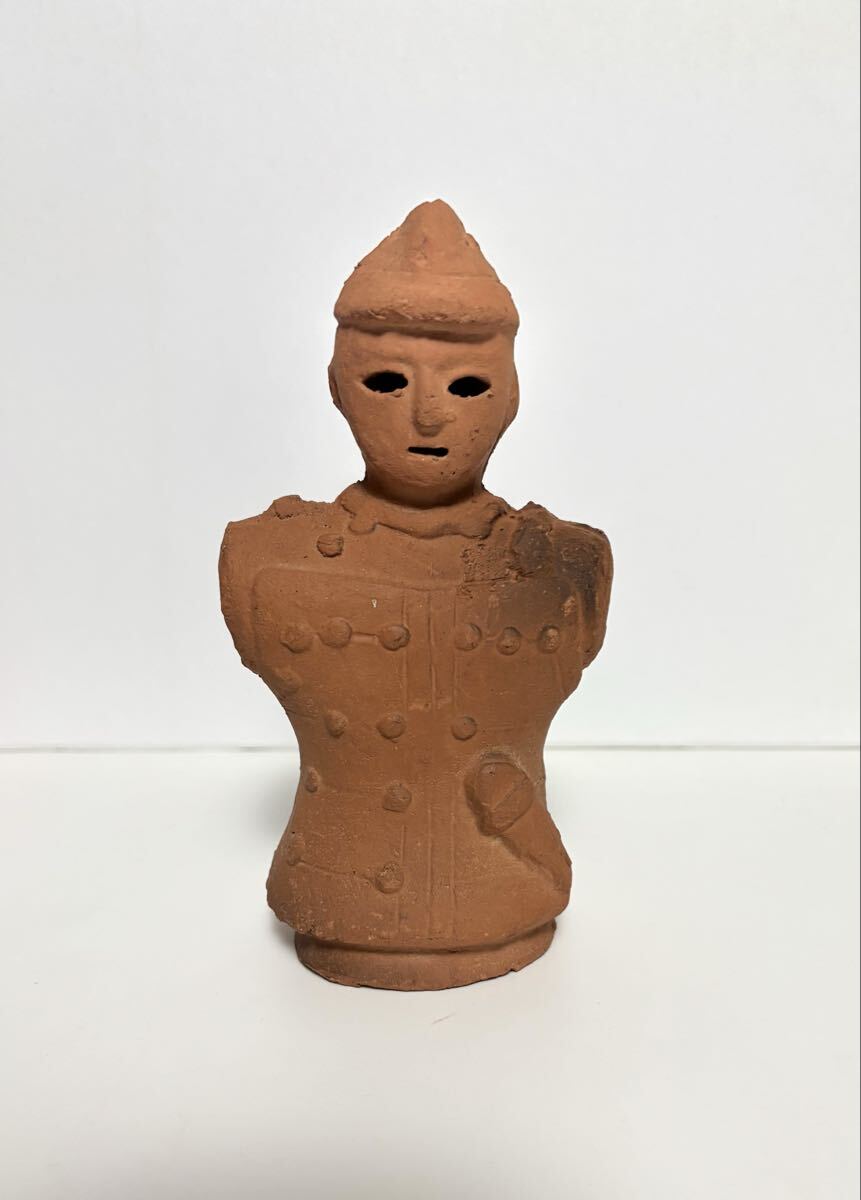 埴輪 短甲武人 置物 古墳時代風 レプリカ 工芸品 インテリア 素焼き はにわ オブジェ拍卖