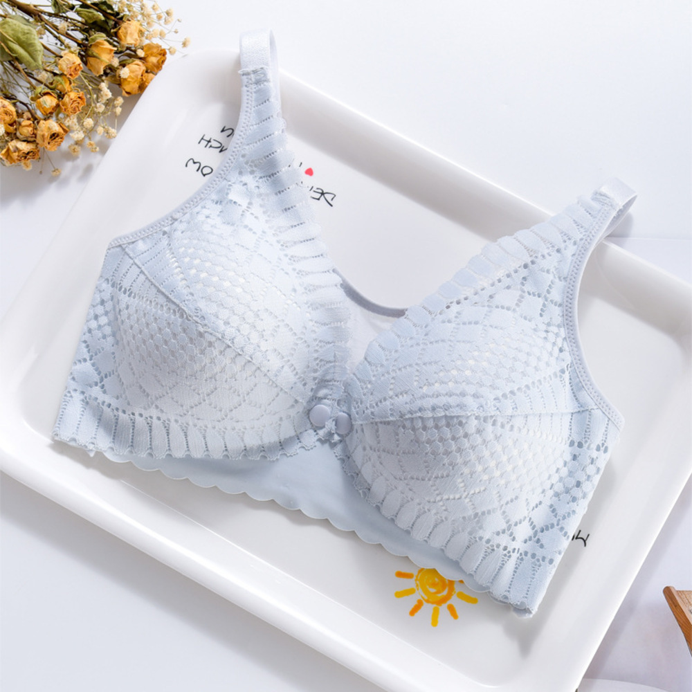 ☆ ブルー ☆ 38 ☆ 授乳ブラ ブラジャー マタニティブラ カップ付き ノンワイヤー 授乳ブラ 前開き ブラ 授乳 ブラジャー拍卖