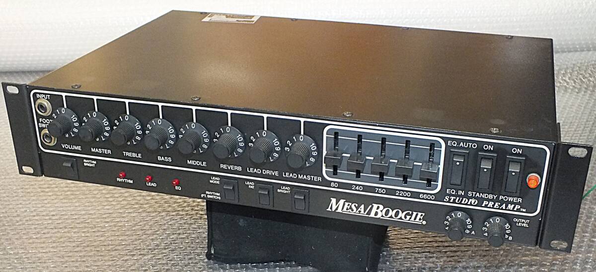 【楽器】MESA BOOGIE・メサブギー・STUDIO PPREAMP・スタジオプリアンプ・EQ・Reverb搭載拍卖