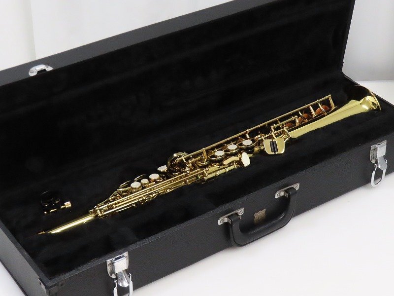 ♪♪MARCATO SP-100GL ソプラノサックス S/N8119235 マルカート マウスピース/ケース付♪♪034516003m♪♪拍卖