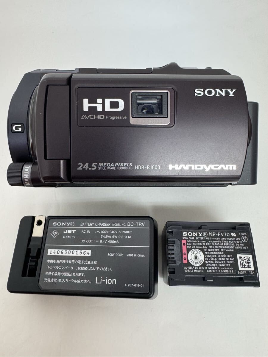 ●売り切り SONY ハンディカム ビデオカメラ Exmor R Balanced Optical SteadyShot HDR-PJ800 ソニー デジタルビデオカメラ 現状品拍卖