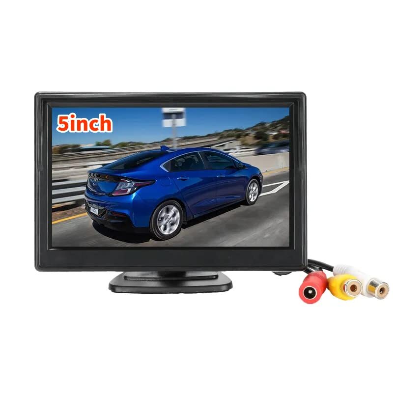 オンダッシュモニター 5インチ ダッシュボード フロントガラス べビーモニター 2系統の映像入力 12V・24V車用 電源 r.h拍卖