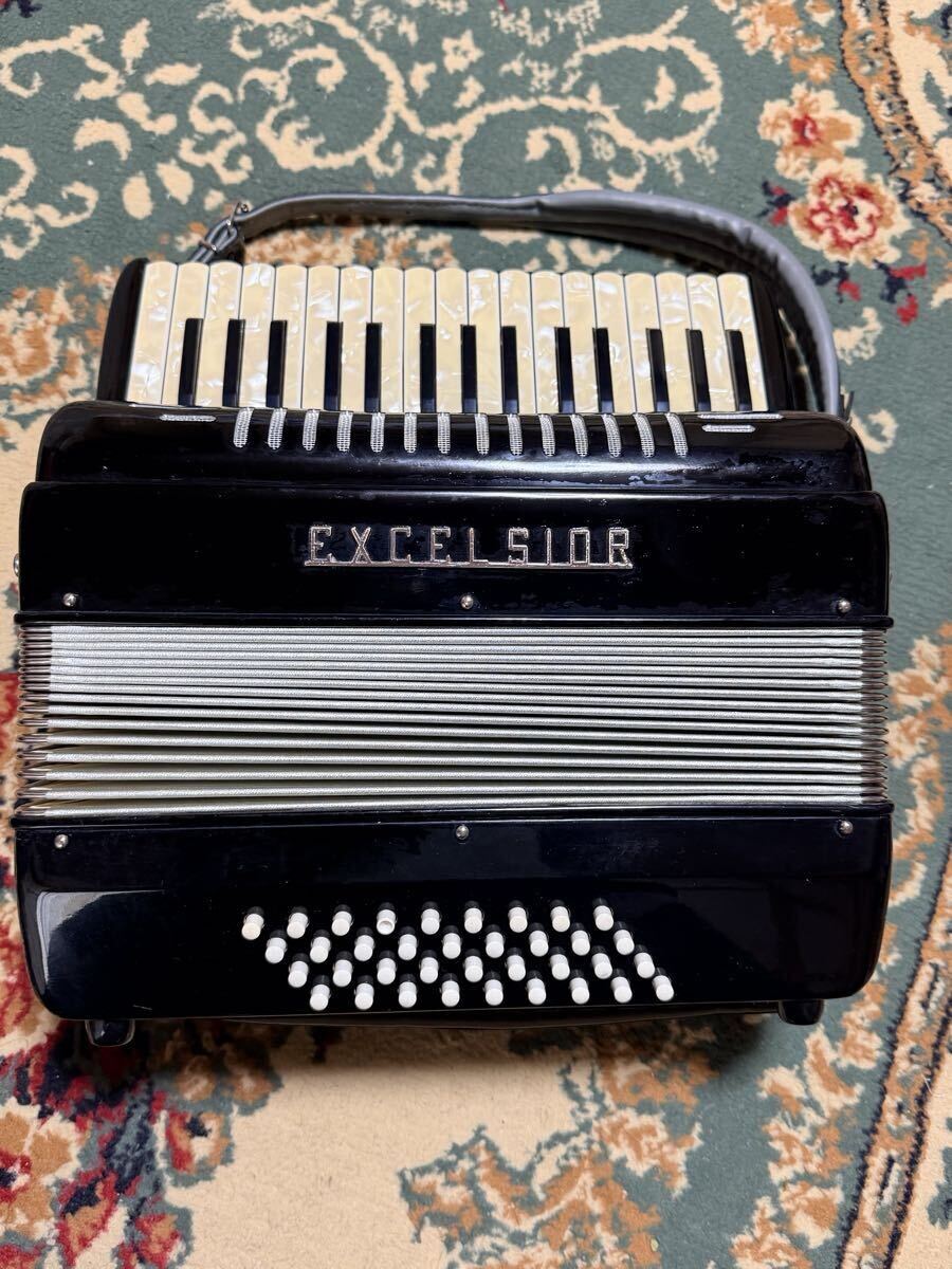 Excelsior イタリア製 アコーディオン Model 536ソフトケース付き☆拍卖