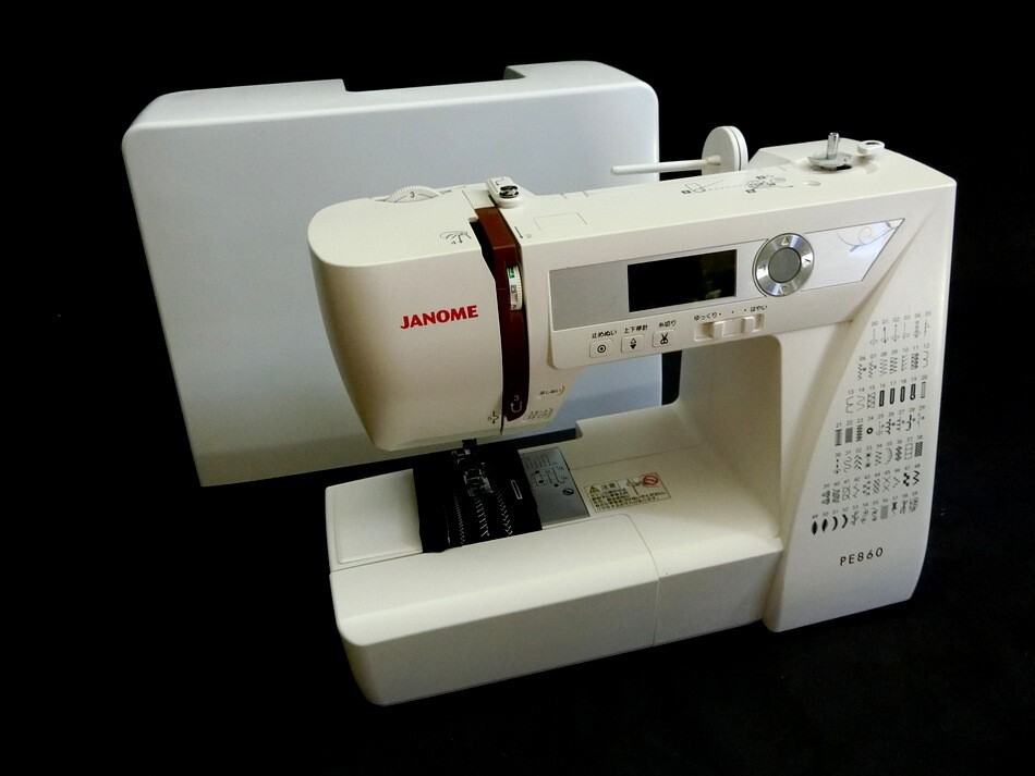一律送料有 JANOME PE860 MODEL808 ケース付き 他有り ジャノメ ハンドクラフト 縫製 アパレル 【K113】拍卖