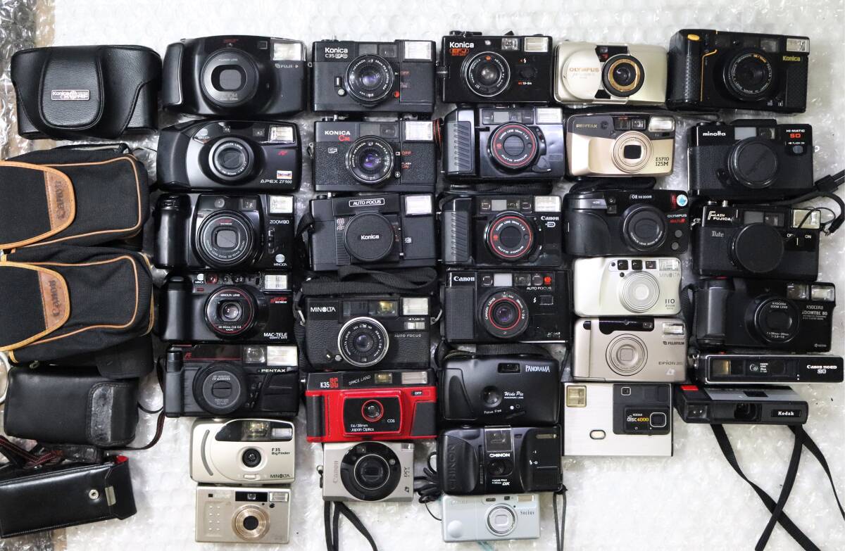 CANON OLYMPUS PENTAX NIKON MINOLTA μ ZOOM115 DELUXE Autoboy 2 AF35M ESPIO C35 など コンパクトカメラ 大量 ジャンクまとめ Gi200拍卖