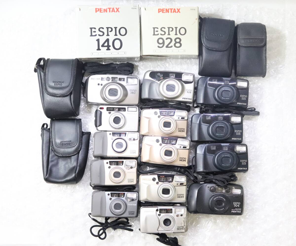 PENTAX ペンタックス エスピオ ESPIO 140 ESPIO 102Mi ESPIO145M ESPIO 115M ESPIO 928 他 コンパクトカメラ ジャンク まとめセット!拍卖