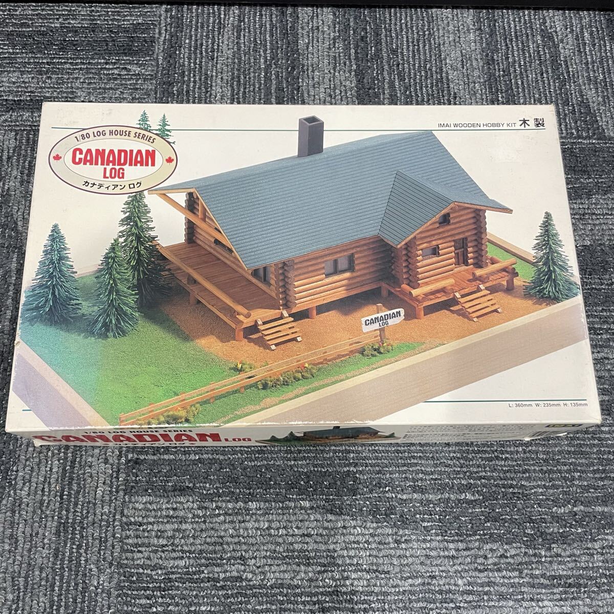 1円スタート イマイ 「カナディアンログ」IMAI 1/80 LOG HOUSE SERIES CANADIAN LOG 木製模型 未組立 0605S11拍卖
