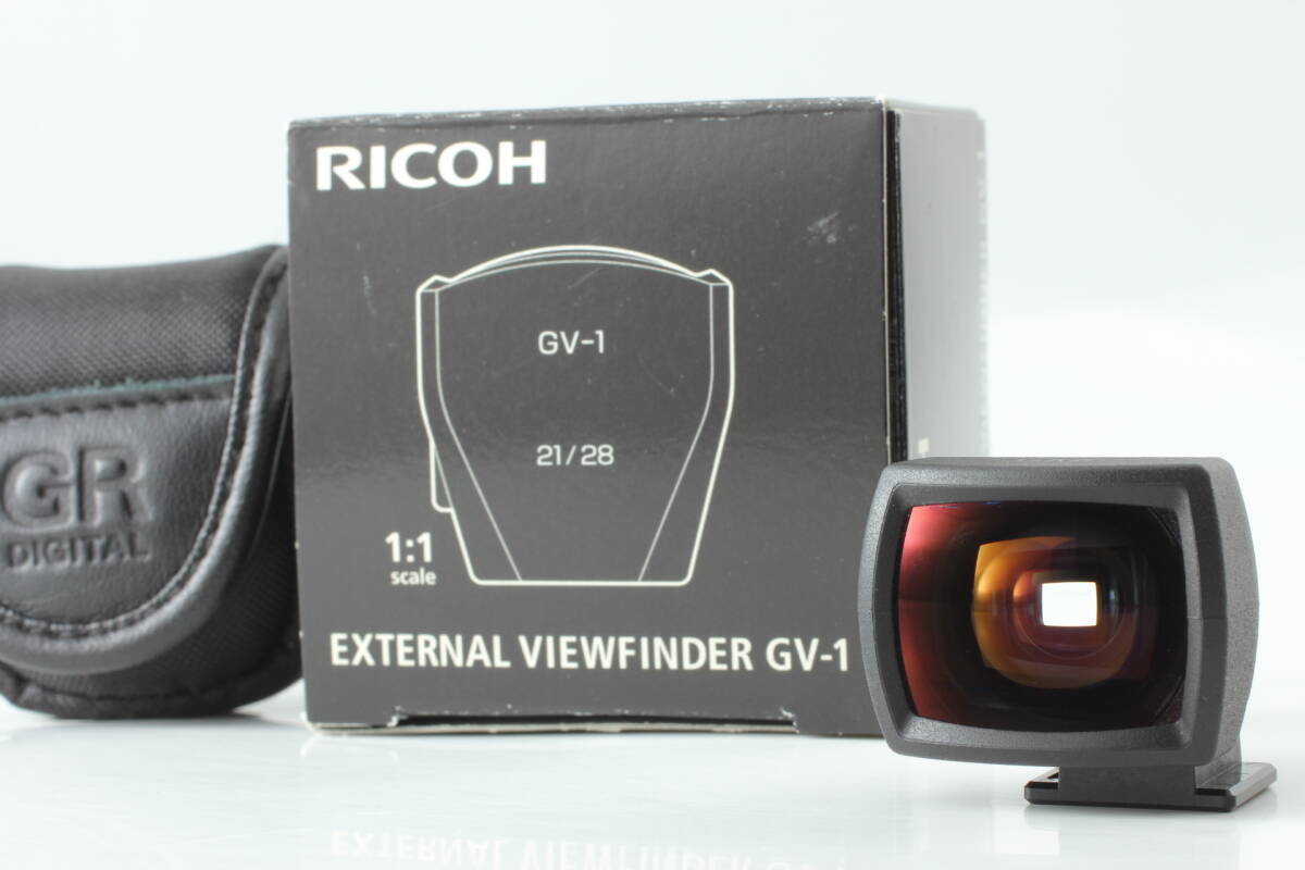 【美品】RICOH リコー EXTERNAL VIEWFINDER 外部ファインダー GV-1 21/28 GRシリーズ カメラ アクセサリー 元箱付 Y342拍卖