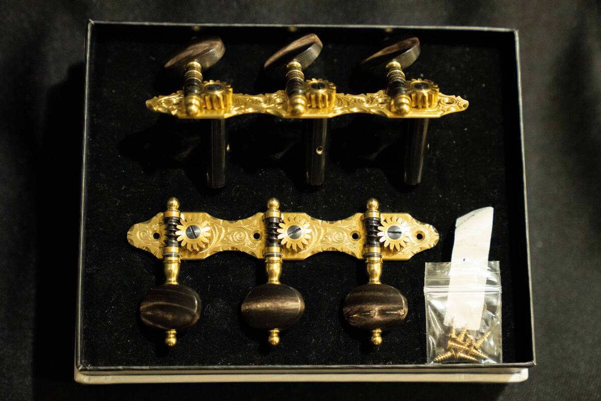 ★希少最高級ロジャース糸巻き★軸間35mm★Hauser Style★Blass plate★tuning machine heads★Decorative Edge★中古美品★拍卖