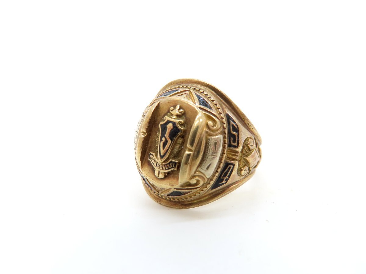 ◆美品◆HERFF JONES ハーフジョンズ◆カレッジ リング 指輪◆ヴィンテージ◆10金◆HJ10K◆アクセサリー◆アメリカ 老舗◆A17577拍卖