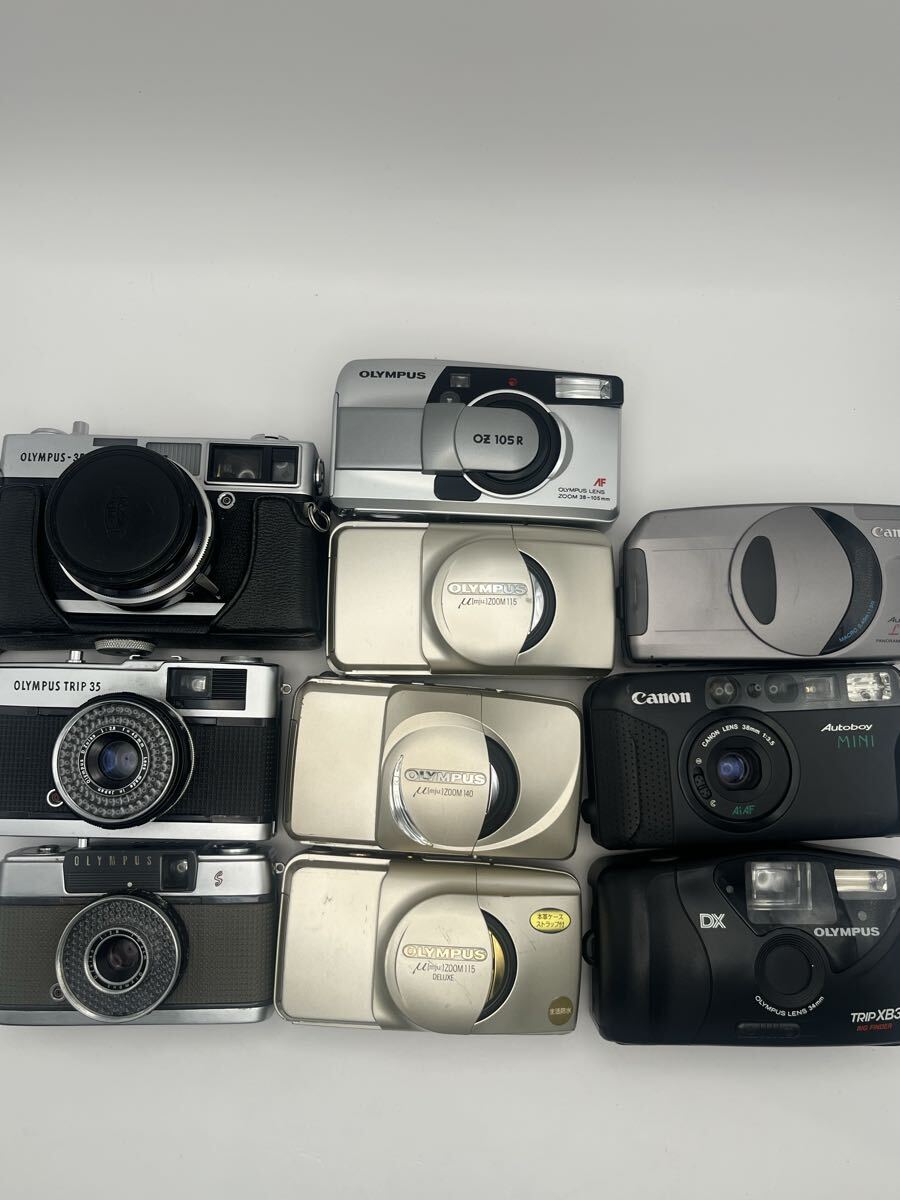 【1円スタート】 フィルムカメラ まとめ OLYMPUS Canon μ Autoboy コンパクトフィルムカメラ ジャンク品 拍卖