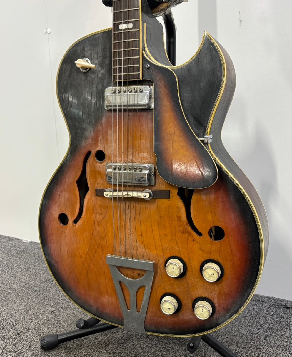 【 J 】8506 KAWAI 34-4127 エレキギター ビザールギター カワイ ハードケース付き 3148285拍卖