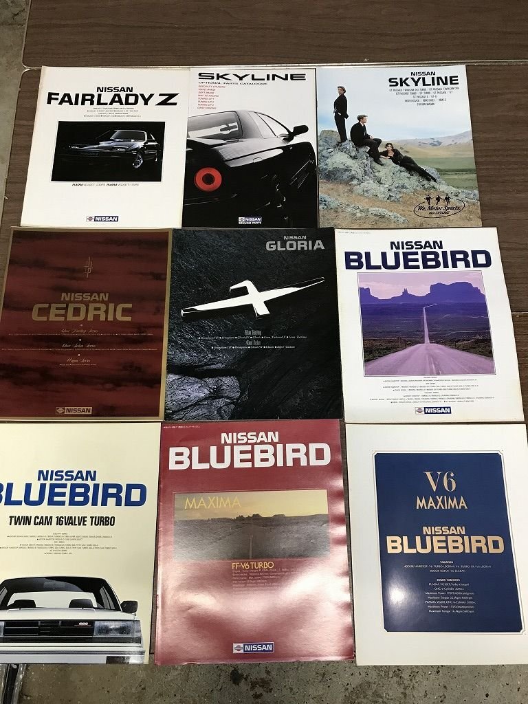 ★め8 自動車 パンフレット カタログ 旧車 レトロ ブルーバード フェアレディZ グロリア CEDRIC セドリック BLUEBIRD拍卖