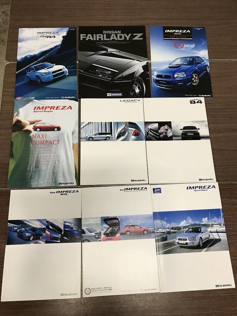 ★め5 自動車 パンフレット カタログ 旧車 レトロ インプレッサ IMPREZA レガシー LEGACY フェアレディZ拍卖