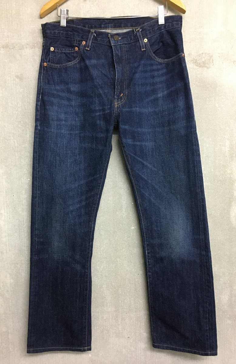 ◆リーバイス 33/32 美品 LVC LEVI'S VINTAGE CLOTHING 1967s セルビッチ 耳付き ヴィンテージ加工 デニム パンツ 505-0217 67505-0102拍卖