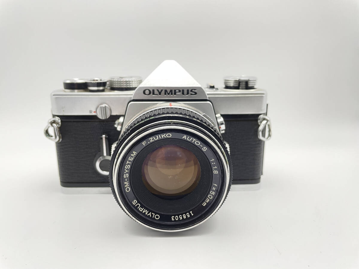 オリンパス OM-1 フィルムカメラ OM-SYSTEM F.ZUIKO AUTO-S 1:1.8 50mm レンズ 現状渡し ジャンク #8863拍卖