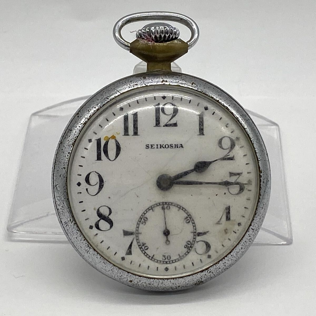 【5A38】1円スタート SEIKOSHA / 724951 7JEWELS セイコーシャ 精工舎 懐中時計 手巻き式 アンティーク コレクション スモセコ拍卖