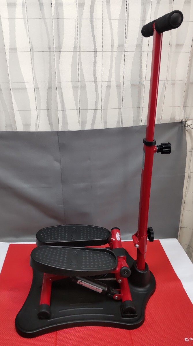 動作品 ステッパー NH-1R オークローンマーケティング ステップ運動 エクササイズ ナイスデイ NICEDAY 手すり付き レッド拍卖