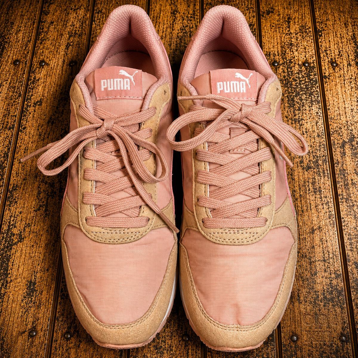 クリーニング済み PUMA プーマ ST Runner STランナー 24.5cm ピンク スニーカー 365293-19 除菌消臭加工済み拍卖