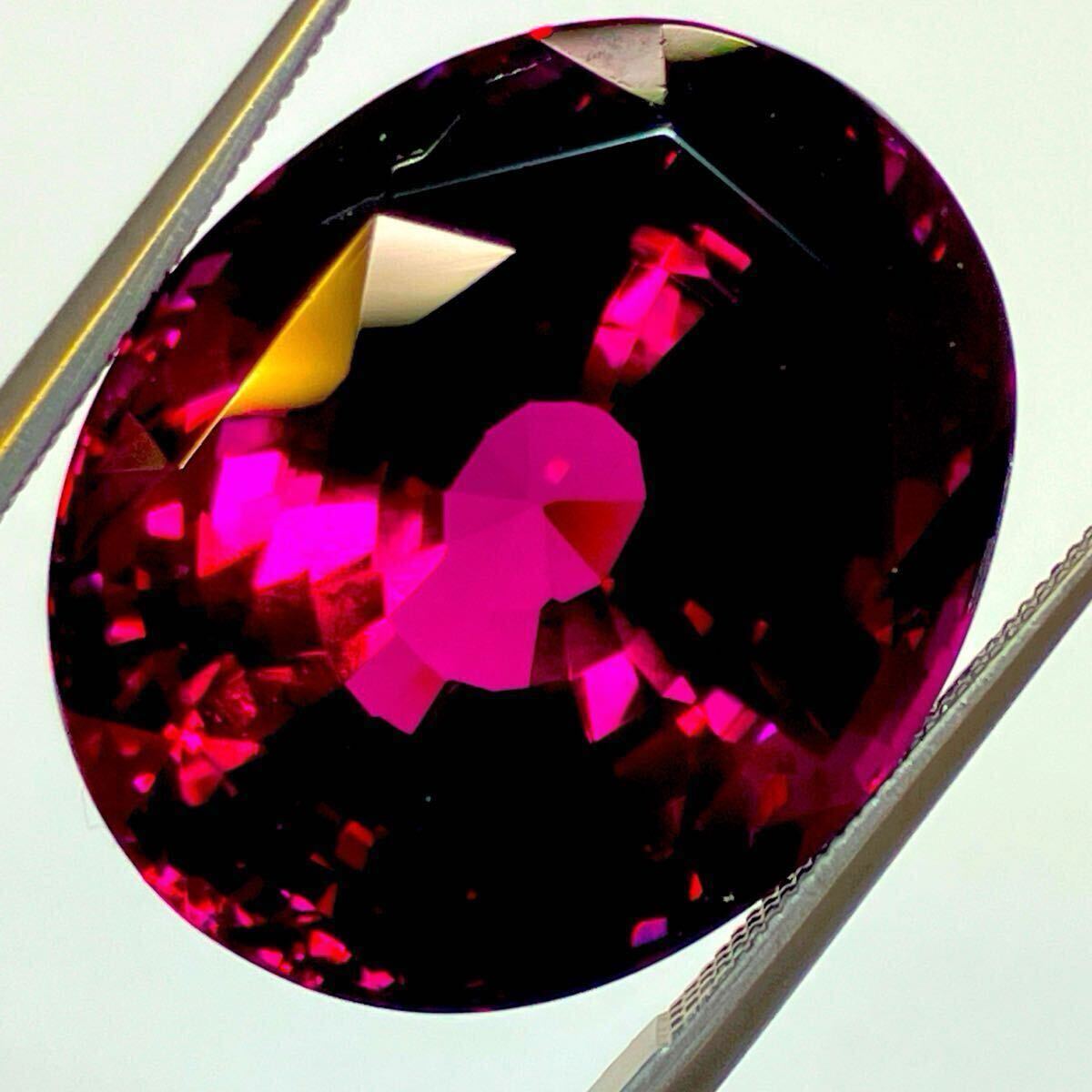 ◆再落なし◆特大45ctUP◆綺麗◆天然ロードライトガーネットルース◆45.200ct◆縦21.4mm横17.6mm 厚み14.5mm◆コレクション用◆製品制作用拍卖