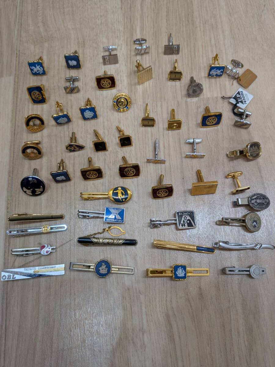 ★中古品★カフス・タイピンまとめ アクセサリー イミテーション シルバーカラー ゴールドカラー その他拍卖