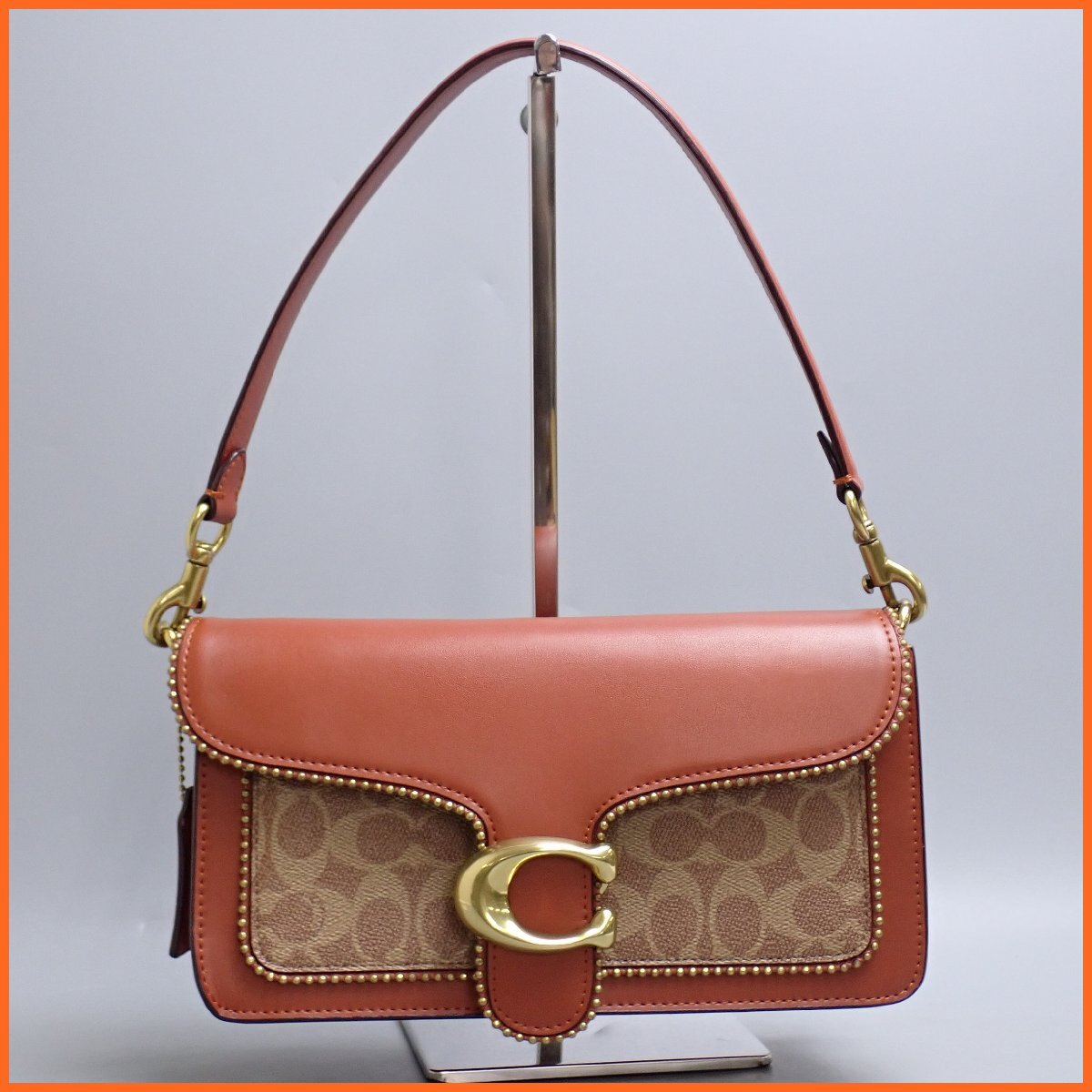 ★1円 美品 COACH/コーチ タビー 2Wayショルダーバッグ26 6793/タンラスト/レザー×PVCコーティングキャンバス&1097700185拍卖