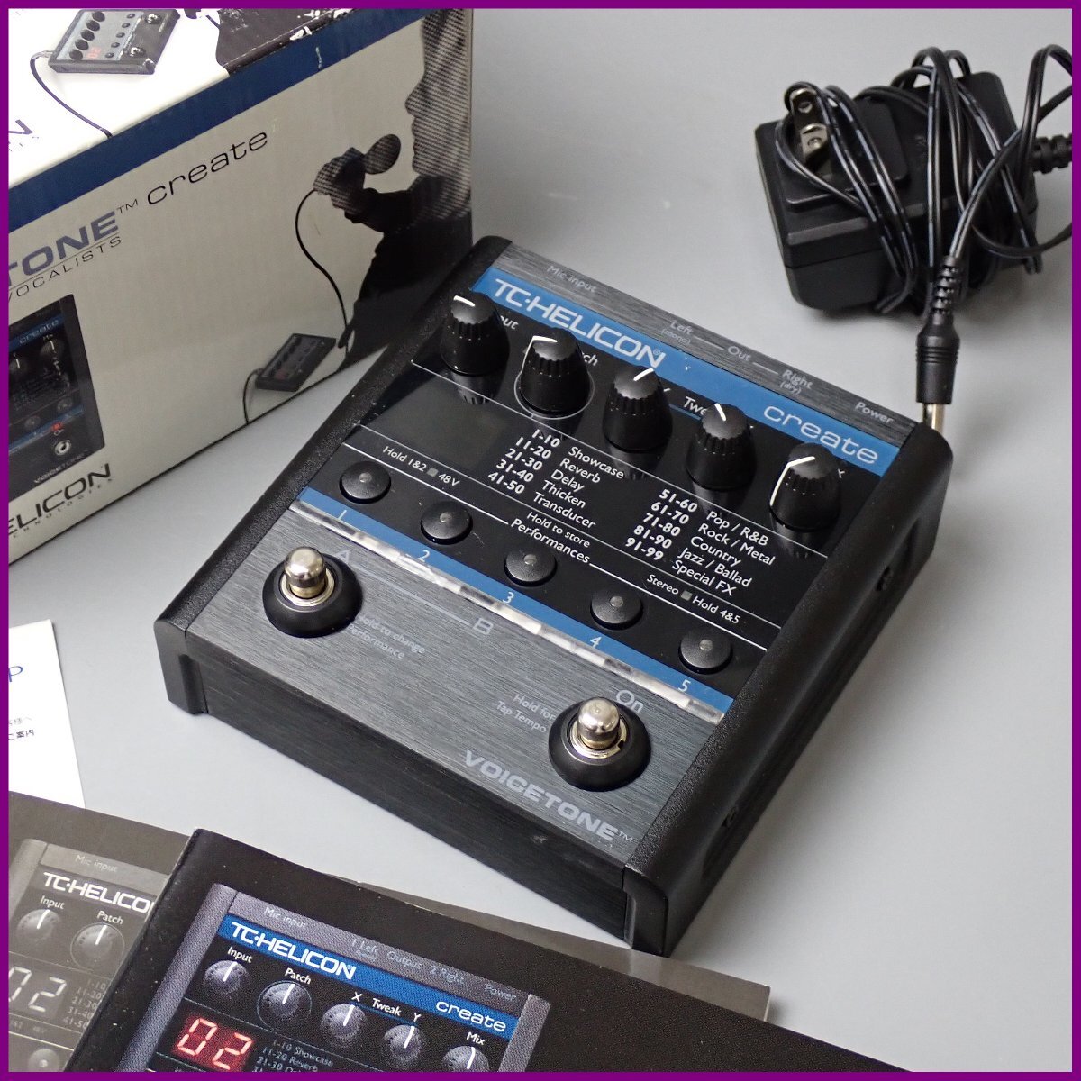★TC-Helicon/TCヘリコン VoiceTone Create/ボイストーンクリエイト ボイスエフェクトユニット/タップテンポ/外箱付き&2237800020拍卖