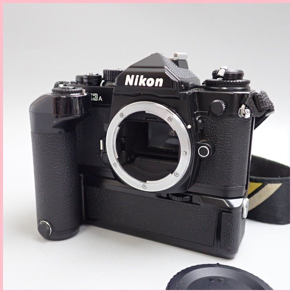 ☆1円 Nikon/ニコン FM3A 一眼レフフィルムカメラ ボディ ブラック/モータードライブ・キャップ・ストラップ付き/動作品&2136500109拍卖